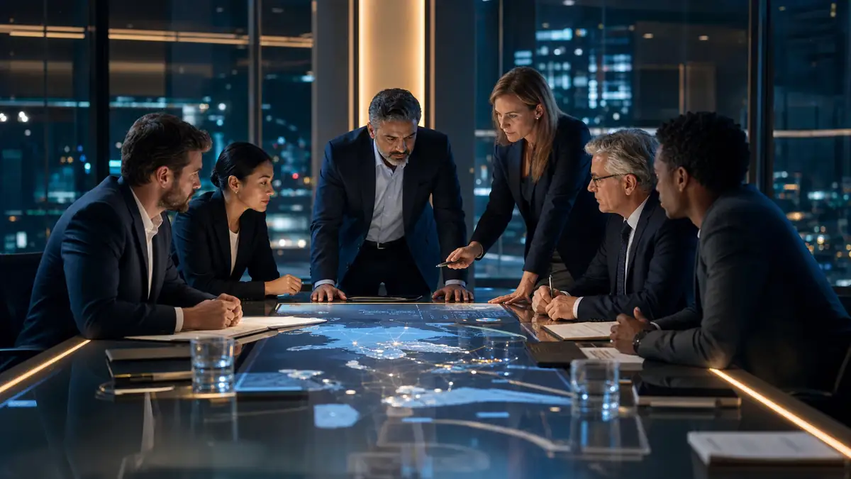 Executive planning photography